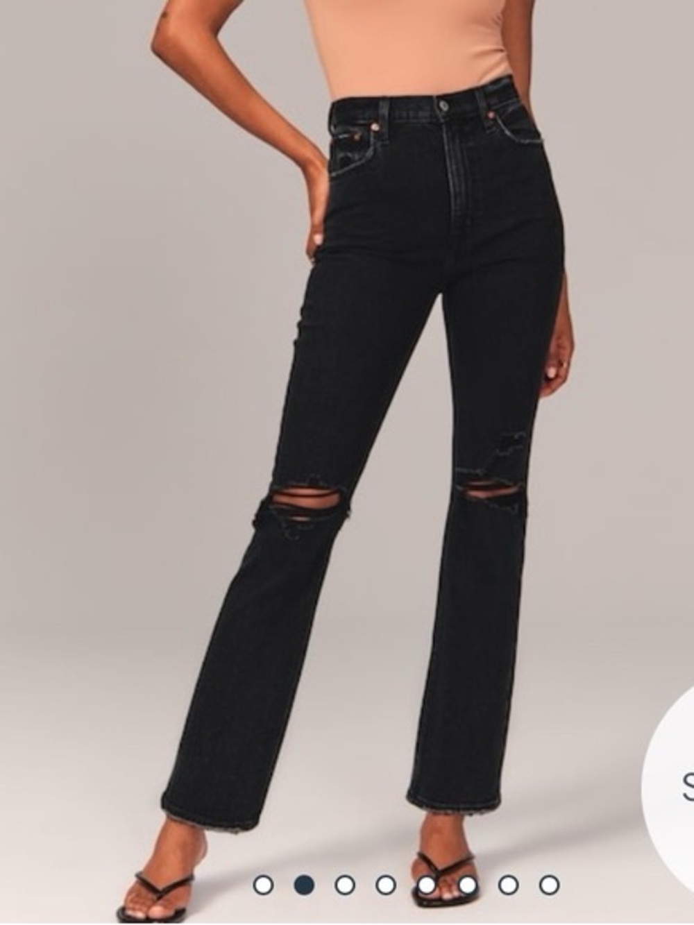 Abercrombie Ankle Straight Ultra High Rise Jean